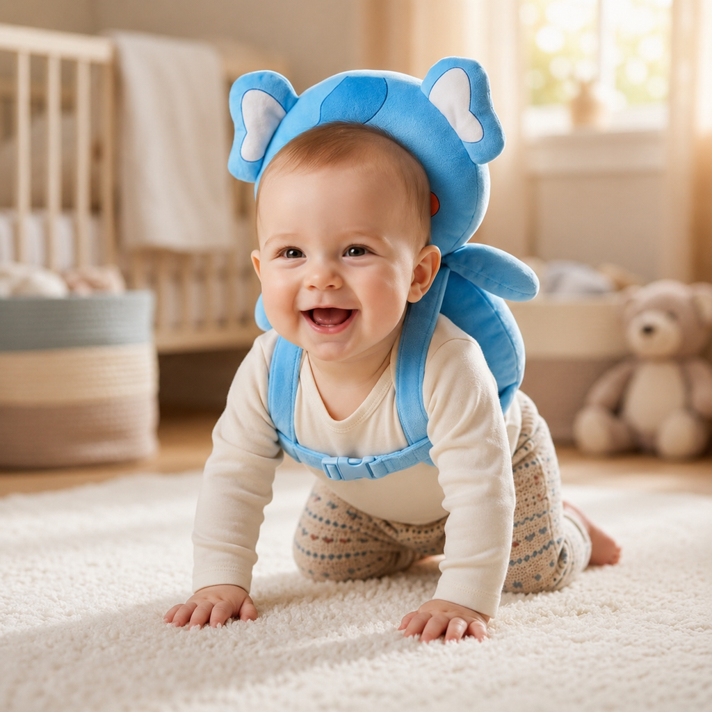 Eggy the Elephant Baby Head Protector Backpack