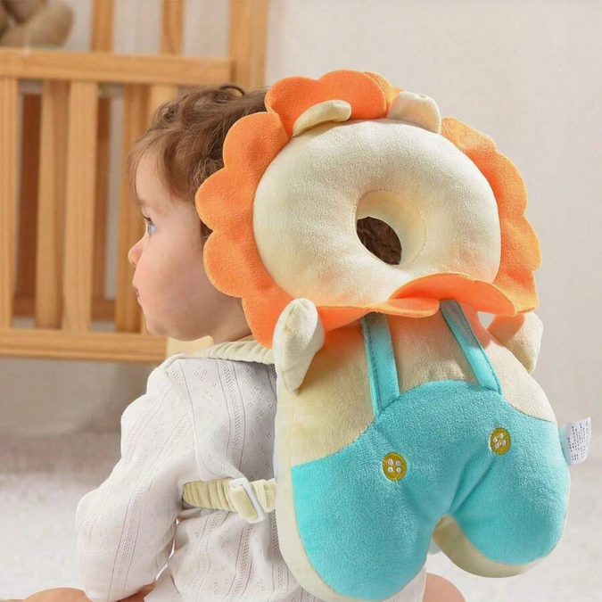 Lenny the Lion Baby Head Protector Backpack | Baby Anti-Fall Cushion
