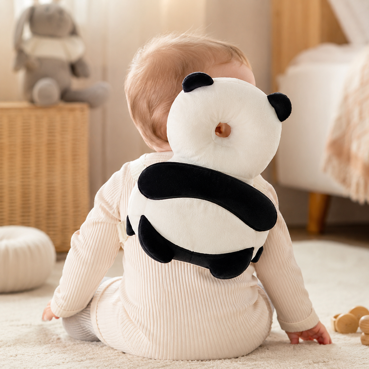 Penny the Panda Baby Head Protector Backpack | Baby Anti-Fall Cushion